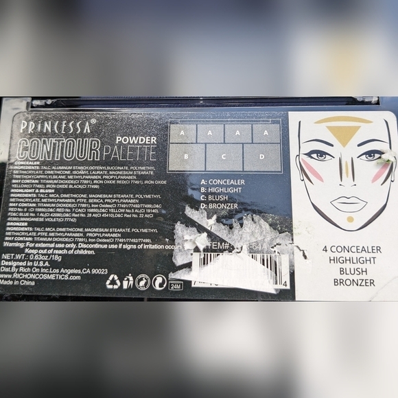 PRINCESSA powder contour palette - Picture 2 of 4
